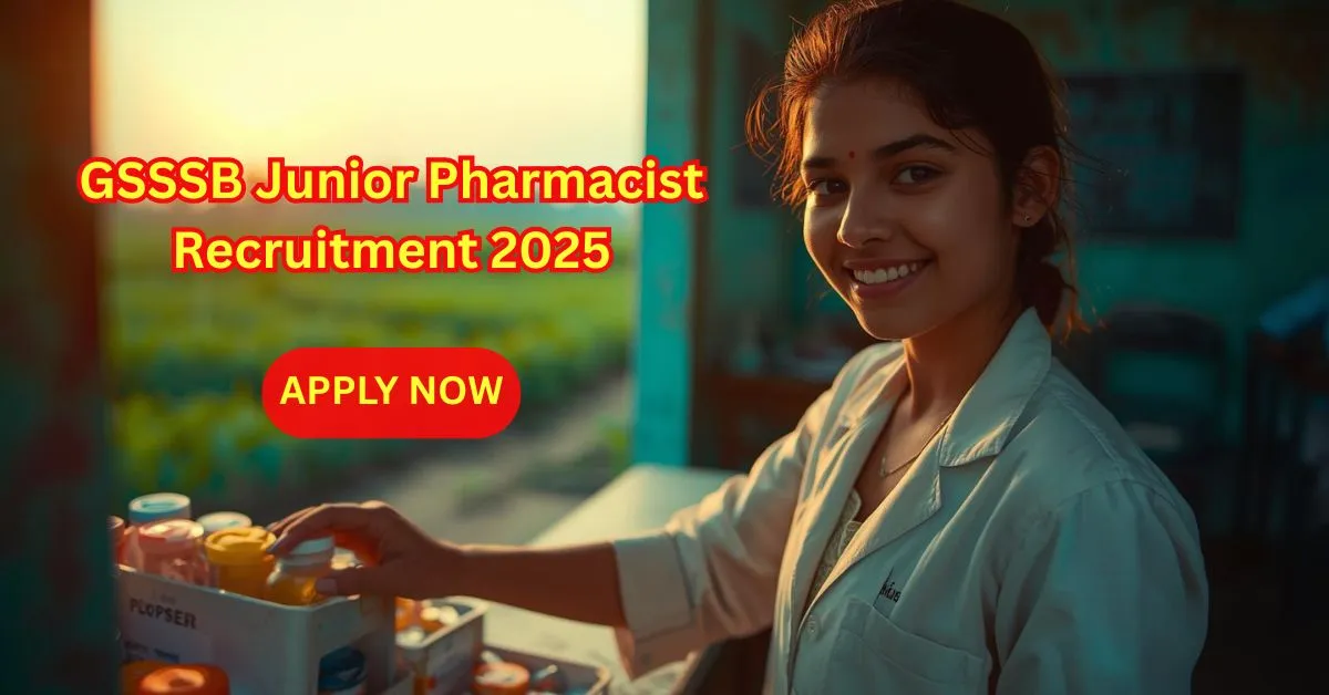 GSSSB Junior Pharmacist Recruitment 2025