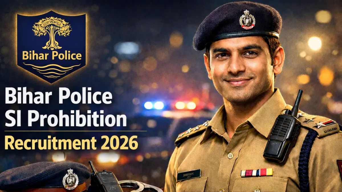 Bihar Police SI Prohibition Recruitment 2026 के लिए आवेदन फॉर्म और अधिसूचना