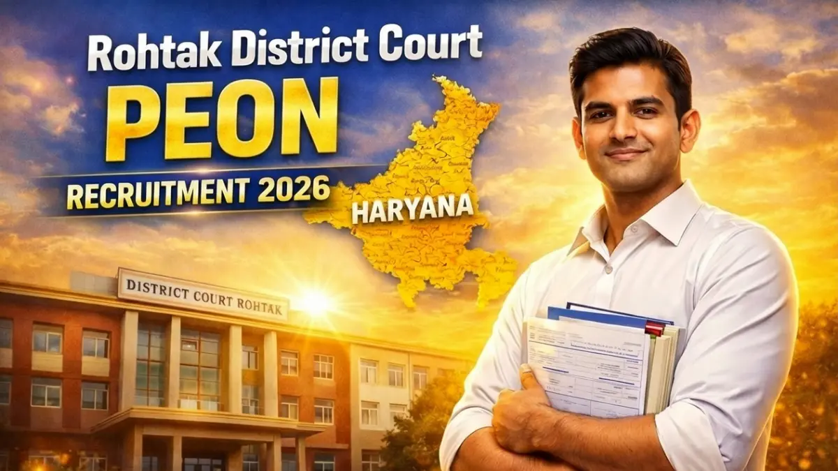 Rohtak District Court Peon Recruitment 2026