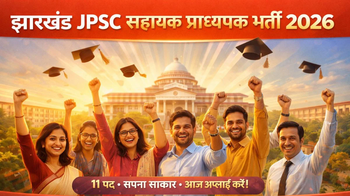Jharkhand JPSC Assistant Professor Recruitment 2026 – 11 पदों पर भर्ती अधिसूचना