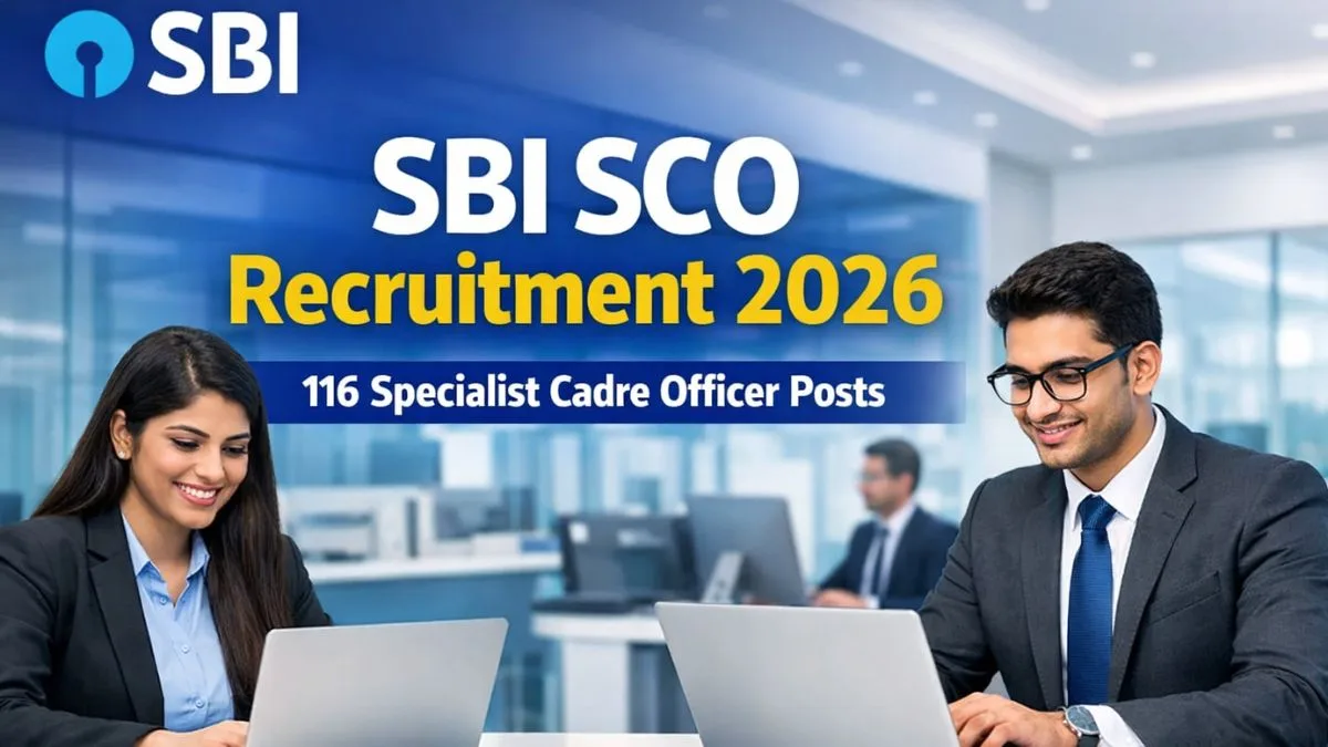 SBI SCO Recruitment 2026 Notification for 116 Specialist Cadre Officer Posts