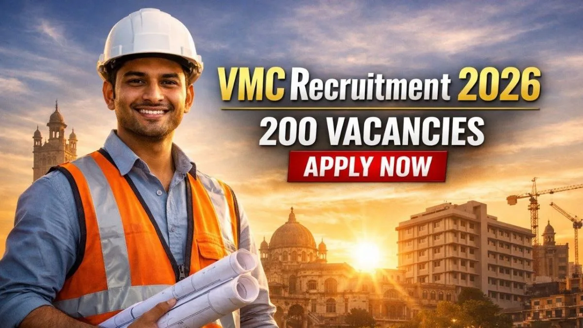 VMC Recruitment 2026 Assistant Engineer and Work Assistant Jobs Notification